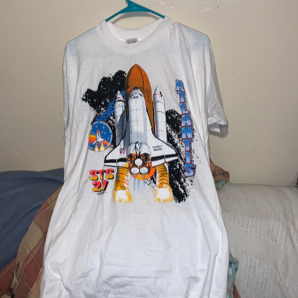 Single Stitch Vintage 90’s Nasa Space Mission T-Shirt Atlantis